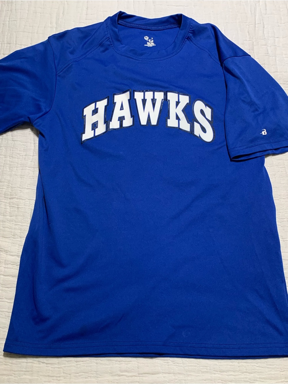 Blue Hawks Athletic Badger Sport Tee Shirt